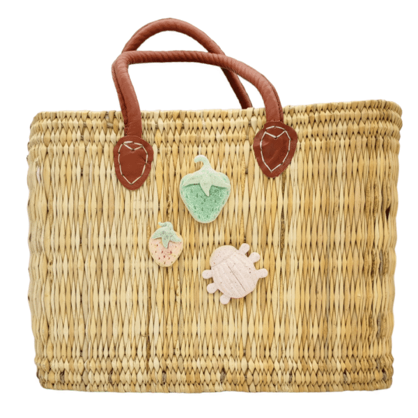 Bolso capazo fresas y escarabajo CQ